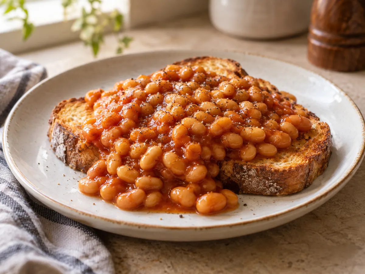 Baked beans on toast
