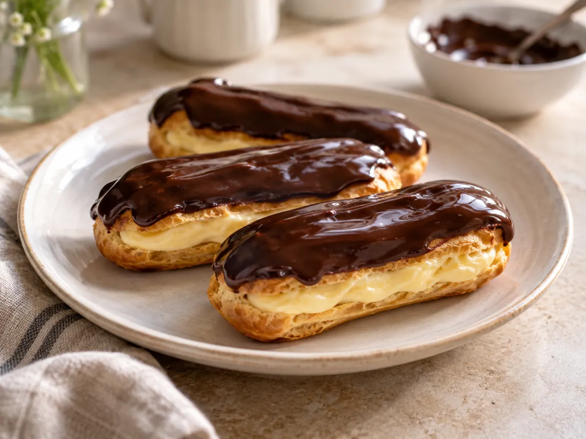 Chocolate éclairs