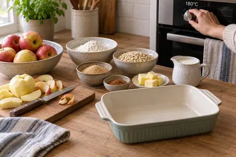 Bake apple crumble