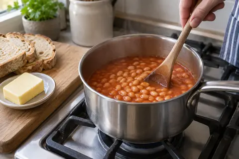 Baked beans on toast