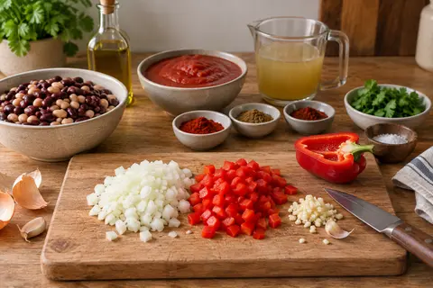 Simmer smoky bean chilli
