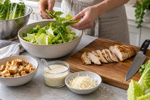 Chicken Caesar salad