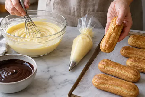 Chocolate éclairs