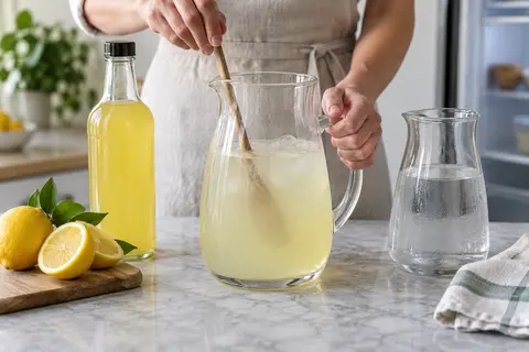 Dilute lemon cordial