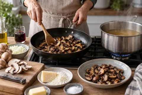 Mushroom risotto
