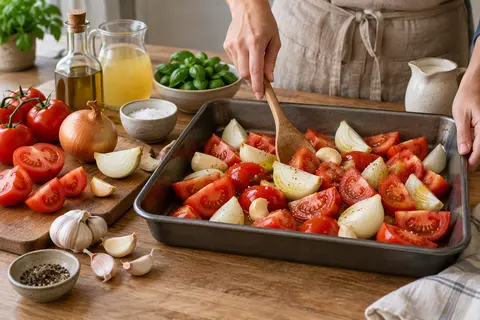 Roast and blend tomato soup
