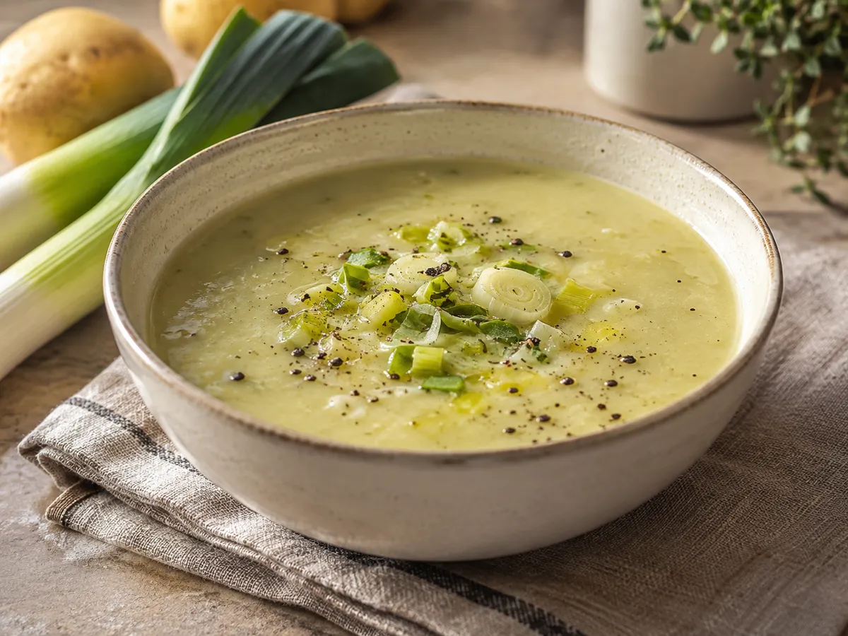 Leek and potato soup