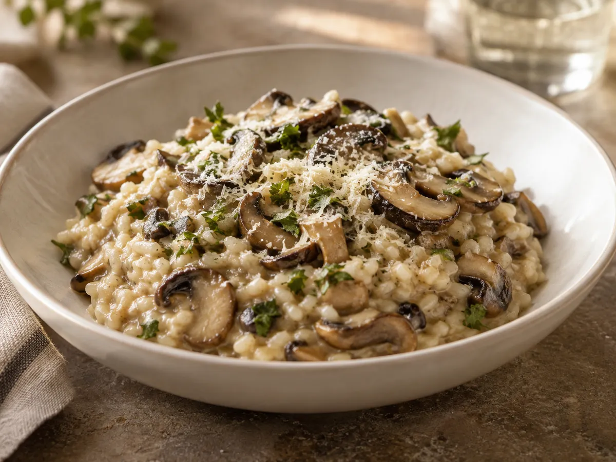 Mushroom risotto
