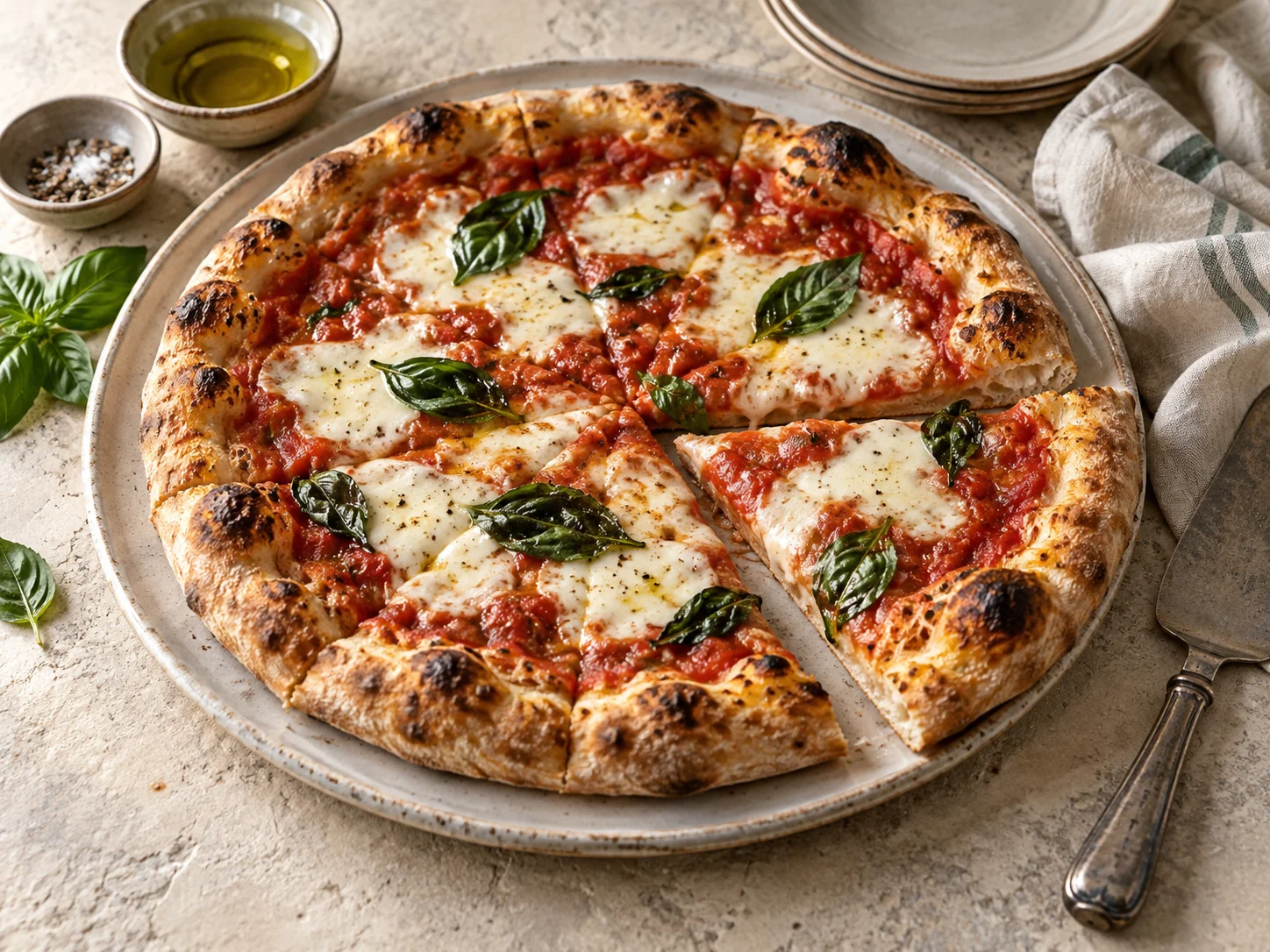 Tomato & mozzarella pizza